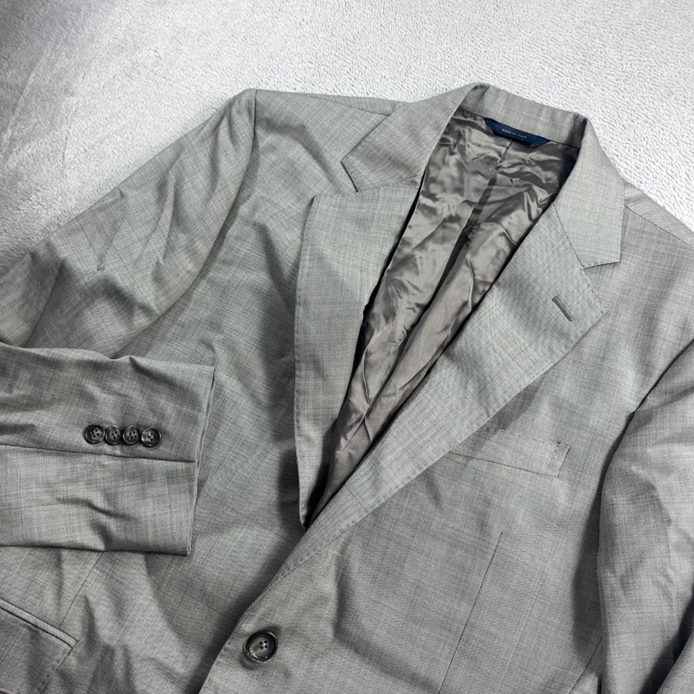 Brooks Brothers 1818 Classic Grey Wool Blazer Sport Coat 38S Vitale Barberis